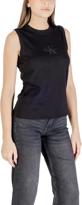 Majica brez rokavov, Calvin Klein Jeans, ženske, črna