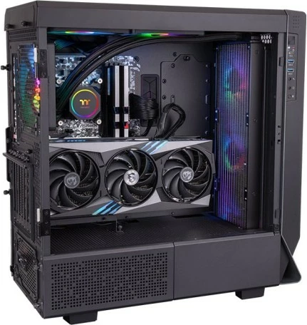 Vodna hladilna enota Thermaltake TH420 ARGB, 3x140 mm, bakren blok