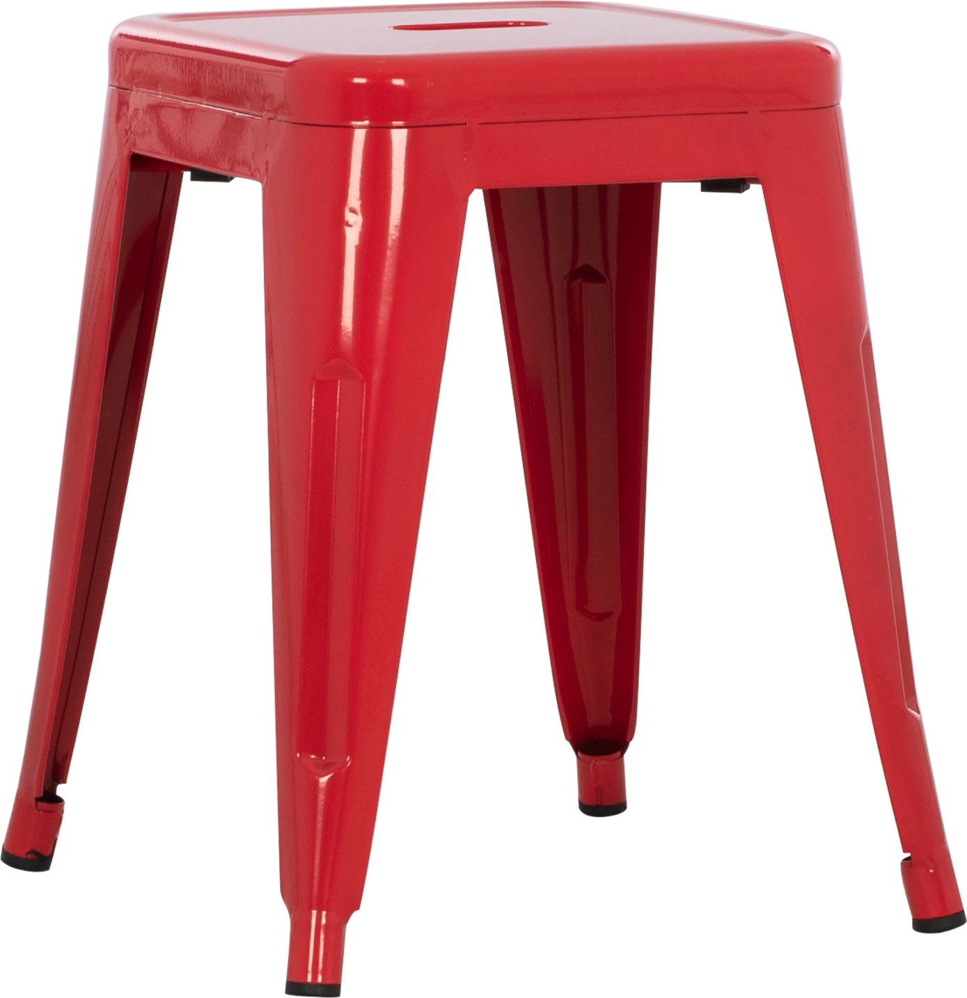 Stolček MELITA FH0096.44 kovinski v rdeči barvi 39x39x46Hcm