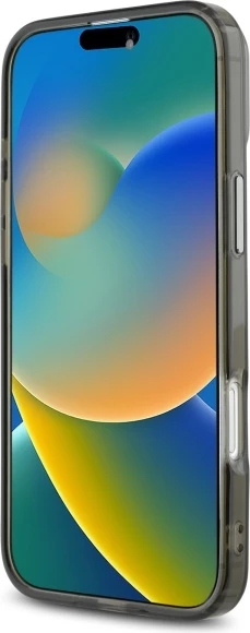 Ovitek za telefon IML Metal z motivom Karl Head, MagSafe za iPhone 16 Plus, Karl Lagerfeld, črn