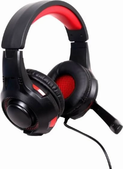 Slušalke 5.1 za gaming Gembird GHS-U-5.1-01 z mikrofonom, USB, črno/rdeče
