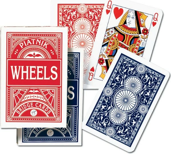 Igralne karte, 55 kosov, plastificirane, mešan dizajn — Piatnik Wheels