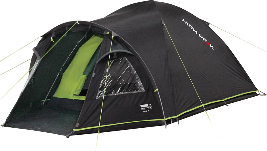 Šotor za 3 osebe High Peak Talos 3, grafitno zelen