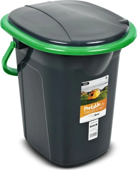 Prenosni straniščni lonec GreenBlue GB320BG, črno/zelen