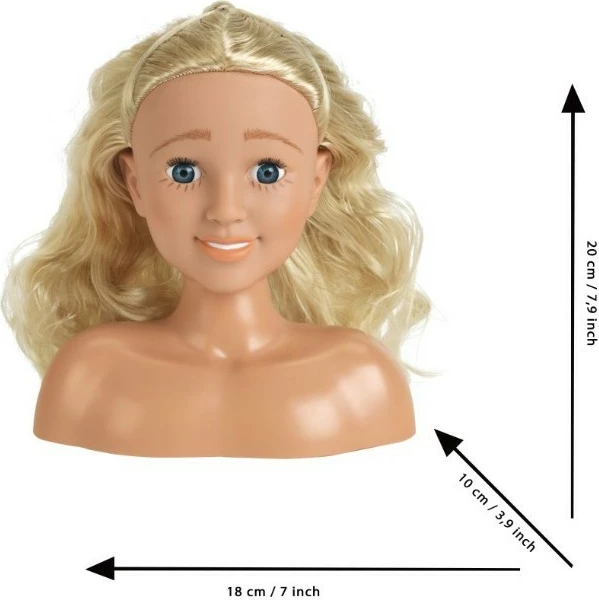 Glava za česanje in ličenje Klein 5205, s dodatki, za deklice