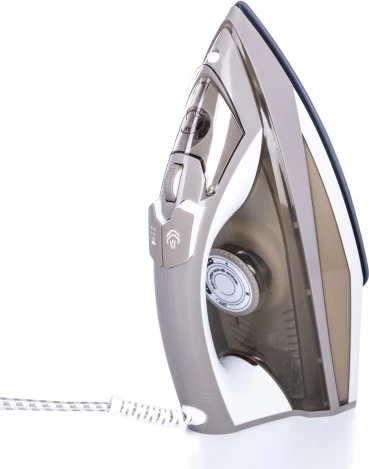 Parni likalnik, 3000 W, keramična likalna plošča, rezervoar 320 ml, kabel 1,9 m, zlata, Camry CR5018