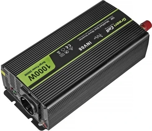 Vallë sinusale e modifikuar 1000W, Gjelbër Cell 12V në 230V