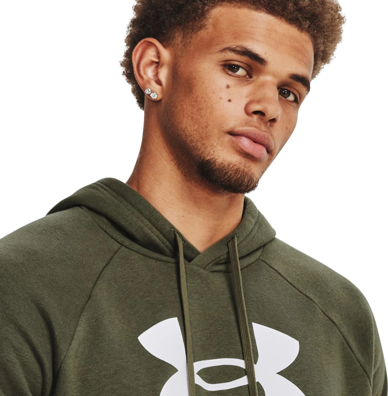 Pulover z kapuco za moške Under Armour, zelen