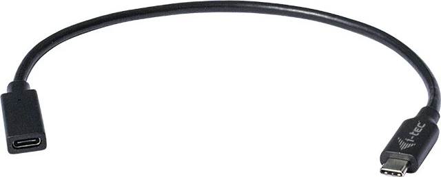 Podaljševalni kabel USB-C I-Tec 0,3 m, USB 3.1 Type-C, črn