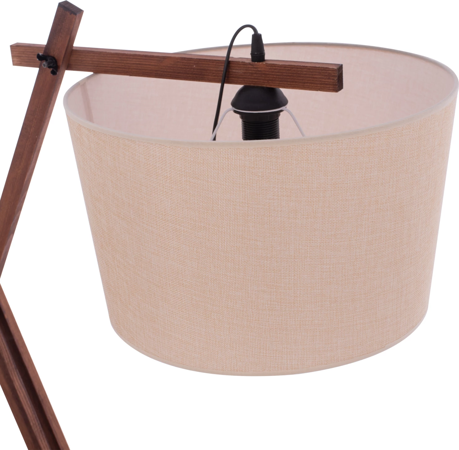 Talna svetilka CRANE s stojalom in roko bež kapo 54x54x170Hcm.FH7694.01