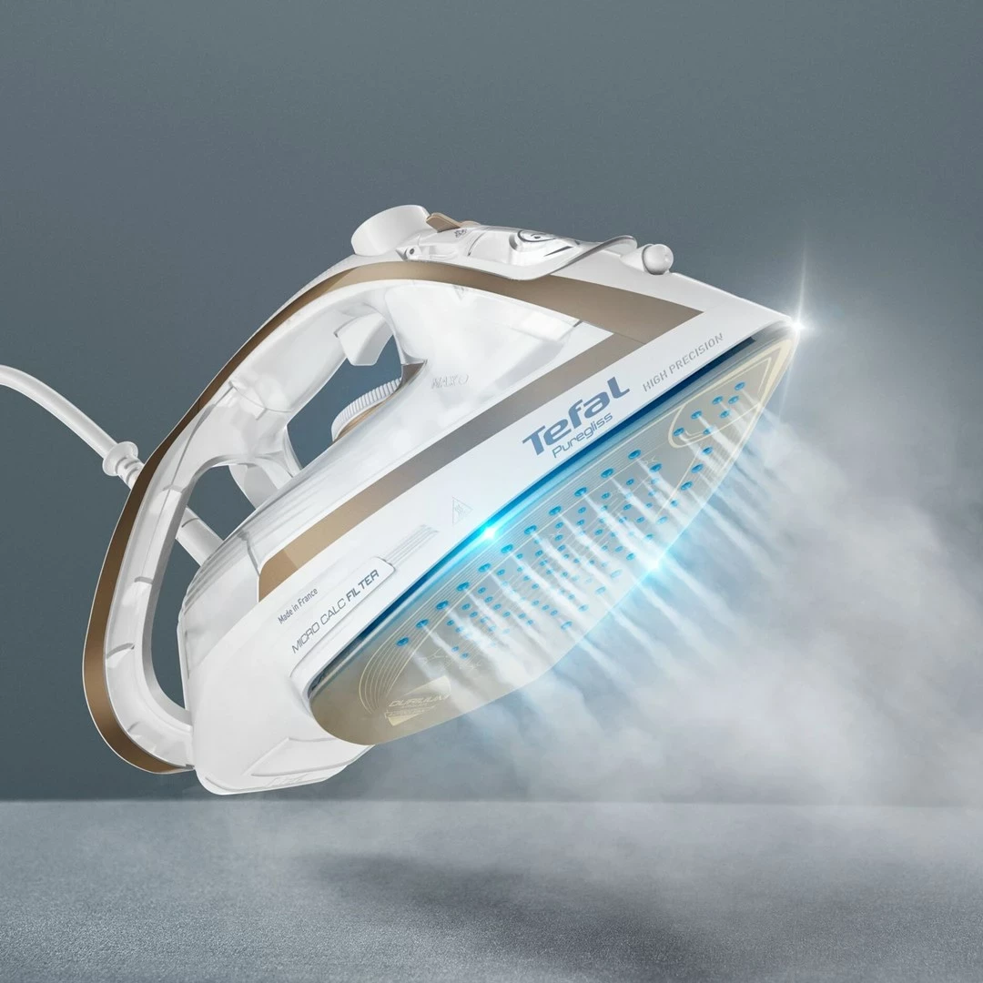 Likalnik Tefal Puregliss FV8042, 3000 W, Durilium AirGlide Autoclean, bel/bronzen