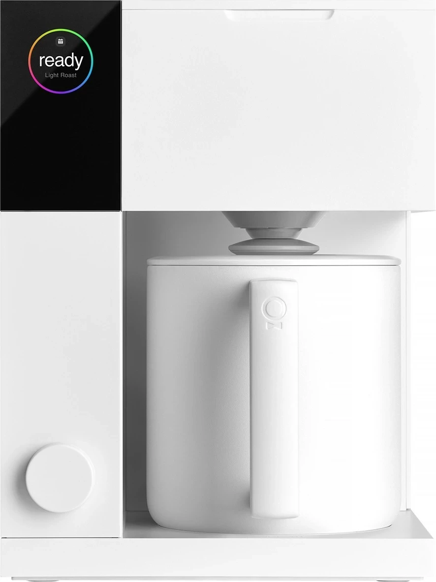 Kapljični aparat za kavo Fellow Aiden, 10 skodelic, Wi‑Fi, barvni zaslon, mat bela