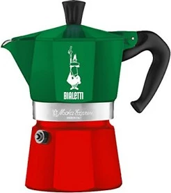 Mokka aparat New Venus 0,1 L, Bialetti, zelen/rdeč