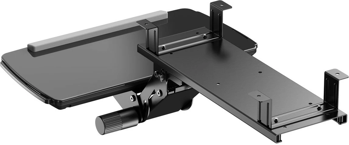 Držalo za tipkovnico, nastavljivo, pod mizo, črno Maclean MC-156 B