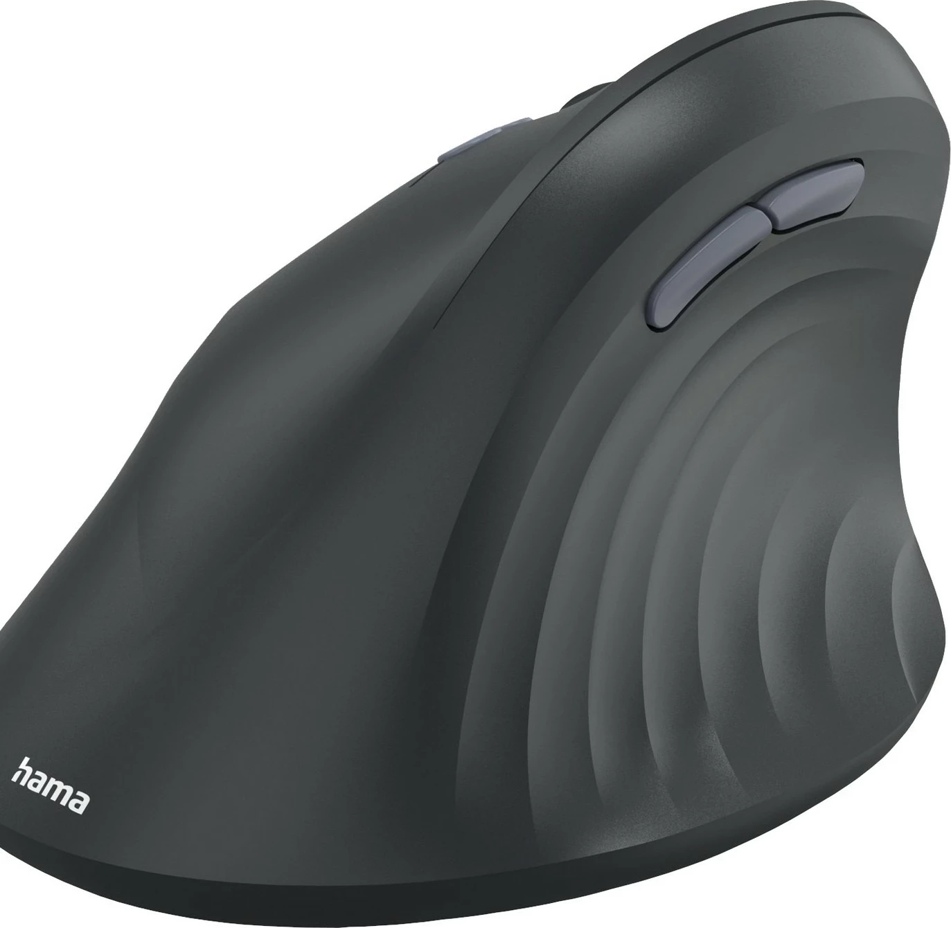 Vertikalna ergonomska miška Hama EWM-600, brezžična, za levo roko, črna