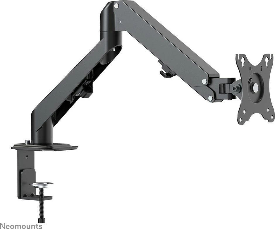 Nastavljiv kroglični nosilec za monitor z gasnim vzmetjo Neomounts DS70-700BL1, 17–27 inčev, s sponko, črn Nastavljiv kroglični nosilec za monitor z gasnim vzmetjo Neomounts DS70-700BL1, 17–27 inčev, s sponko, črn