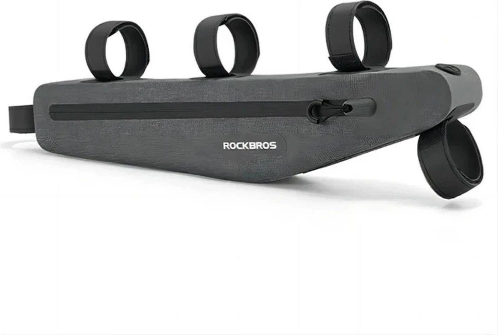 Kolesna okvirna torba Rockbros AS-052, poliester, siva, vodoodporna