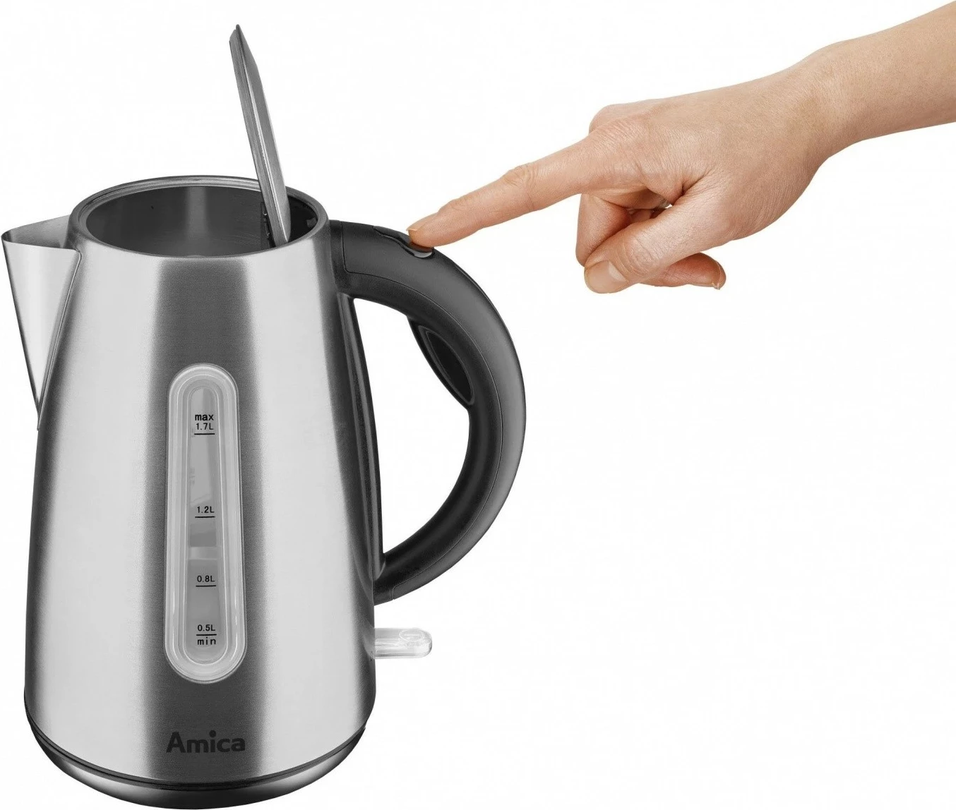 Električni čajnik Amica KF4033, 1,7 L 2200 W, inox