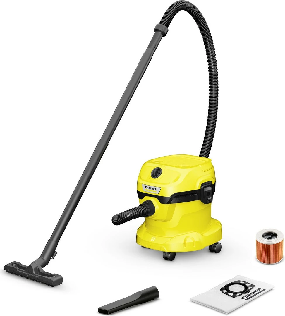 Sesalnik za mokro in suho čiščenje 12 L, 1000 W, rumeno/črn - Karcher WD 2 Plus V-12/4/18/C