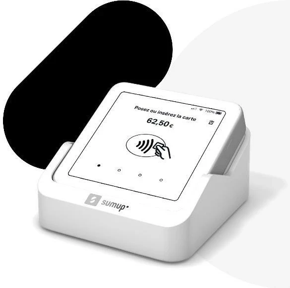 Brezstični čitalec kartic SumUP Solo, Bluetooth, bel