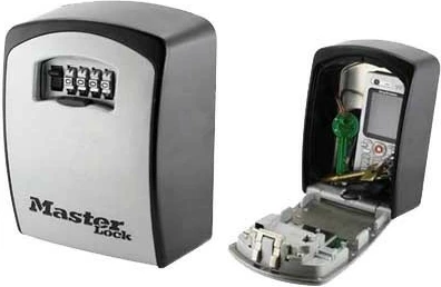 Škatla za ključe z 4-mestno kombinacijsko ključavnico, Master Lock 3ZM032, XL, črno/siva