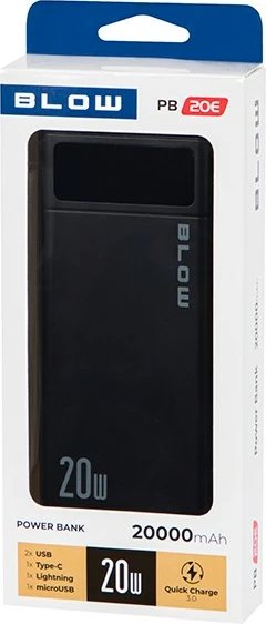 Power bank BLOW PB10A 10000 mAh, črn