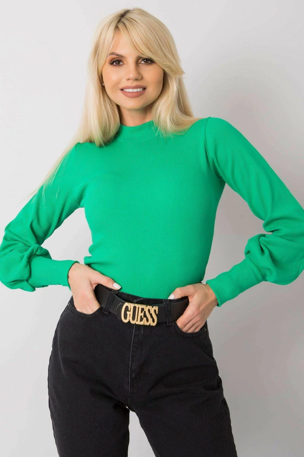 Elegantna bluza Rue Paris model 168199, zelena