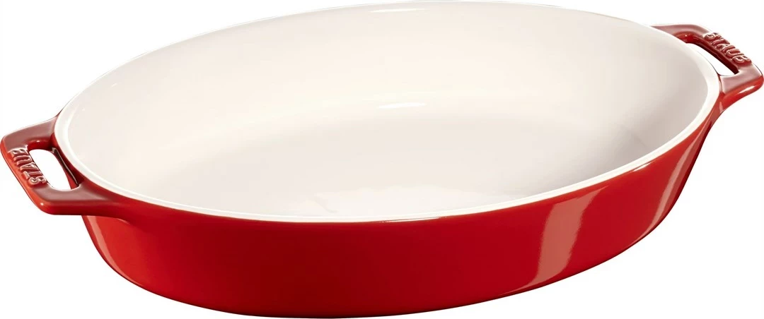 Ovalna keramična pekača 2,3 l, rdeča STAUB