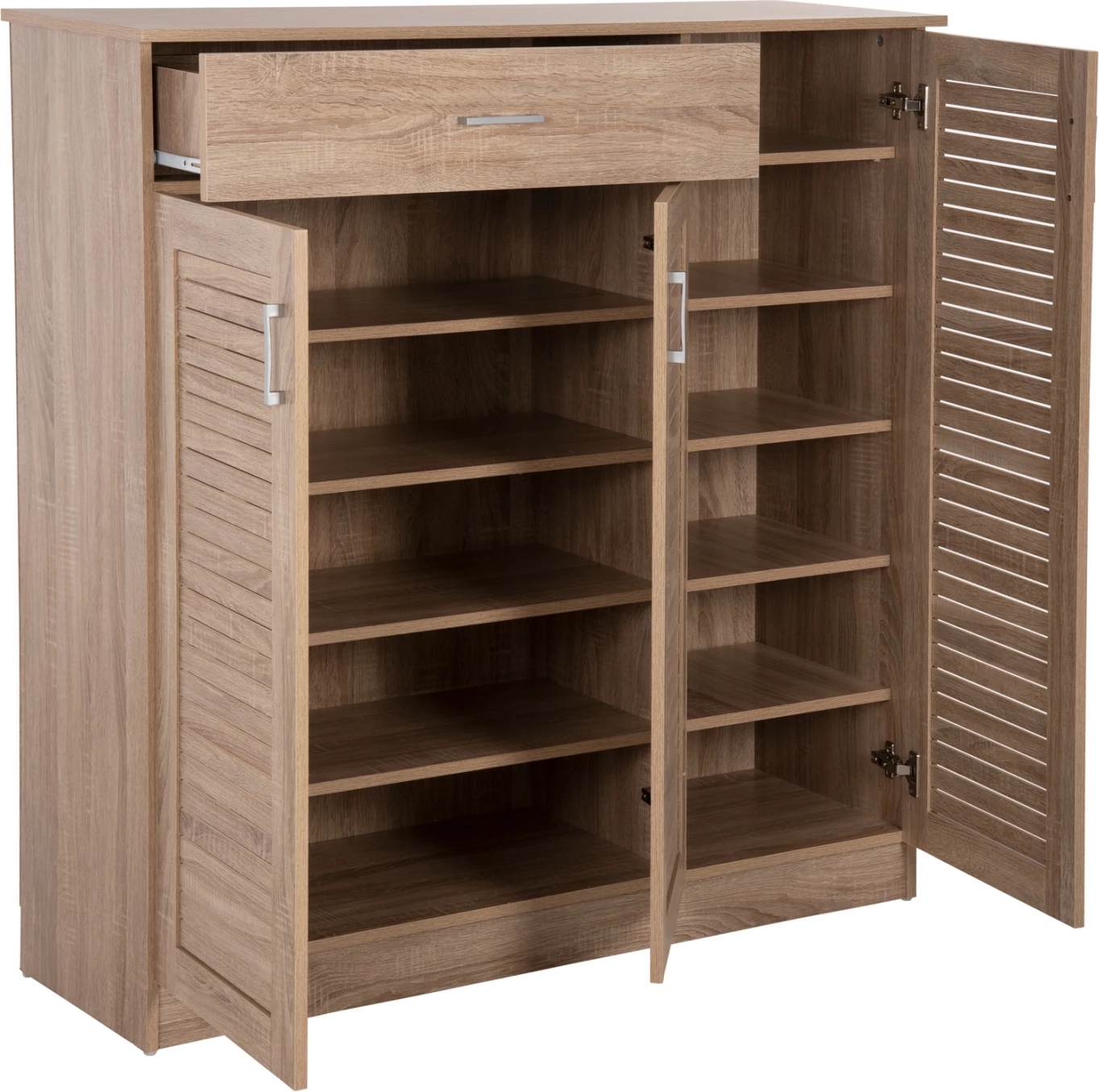 Omara za čevlje PROBY FH9607.02 iz melamina v barvi sonoma 120x37,5x121,5H cm