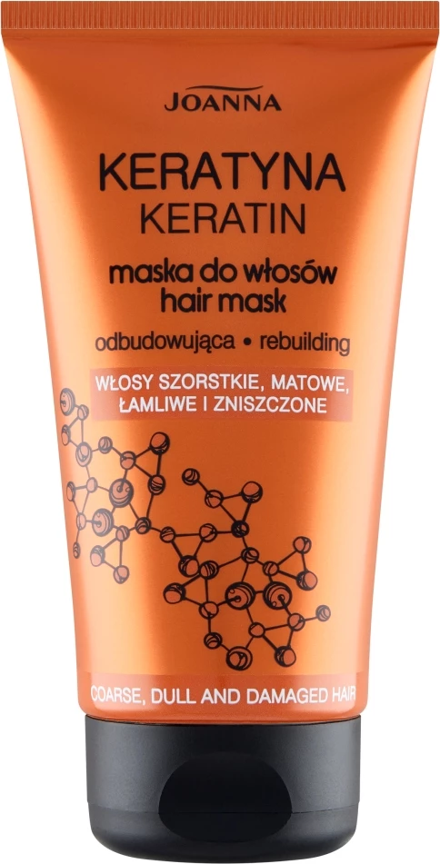 Obnavljajoča keratinska maska za lase za ženske Joanna Rebuilding Keratin Mask, 150 g