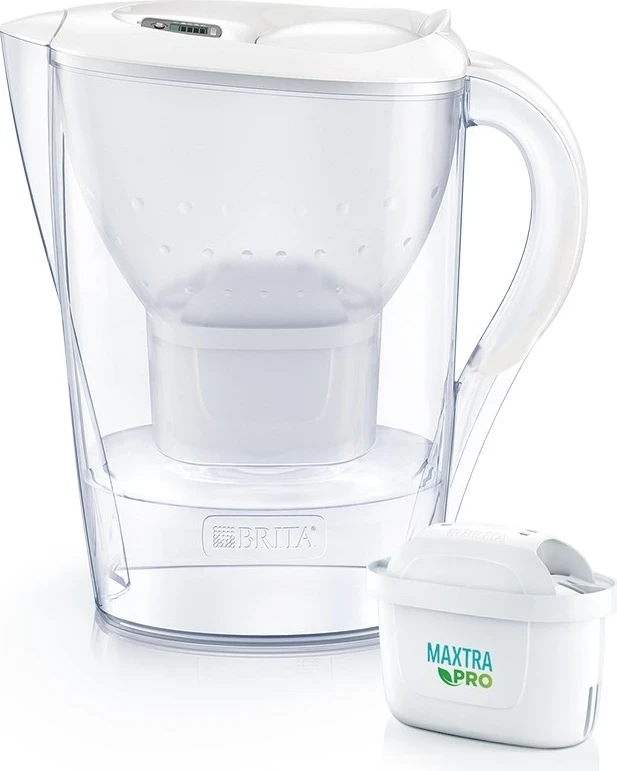 Filtrirni vrč za vodo Marella z 1 filtrom MAXTRA PRO Pure Performance, Brita, bel