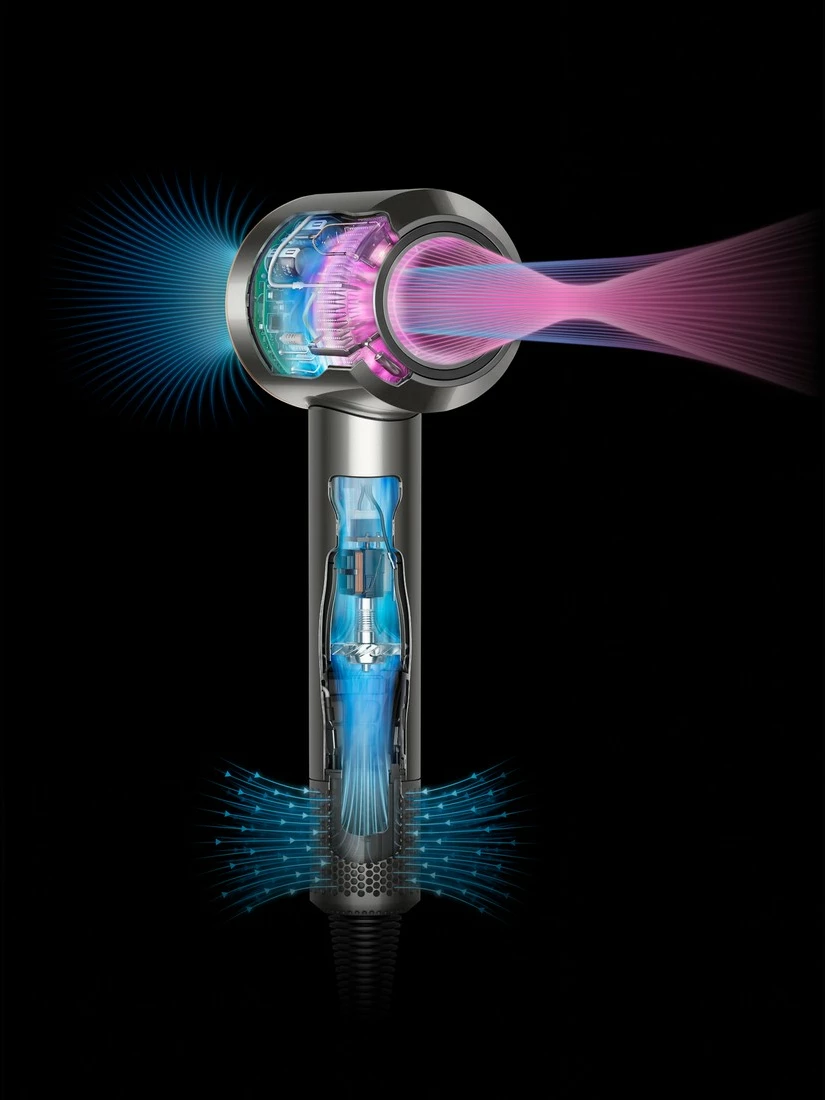 Sušilnik za lase Dyson Supersonic, 1600 W, 3 nastavki, nočno modra/bakrena