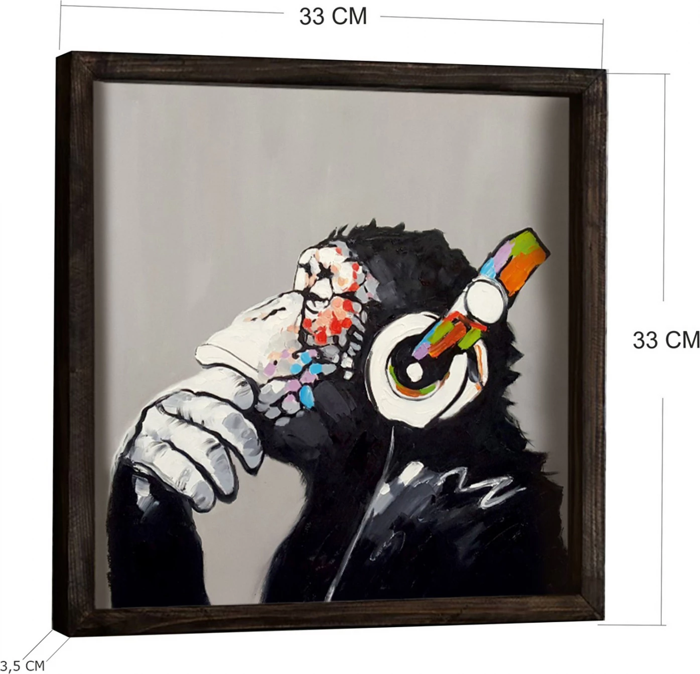 Plošča MDF Funky Monkey FH7330 33x33 cm