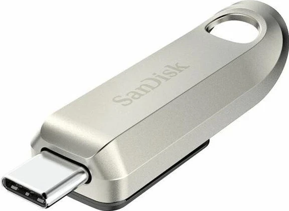 USB ključek 256GB USB-C, SanDisk Ultra Luxe, 400MB/s, srebrn