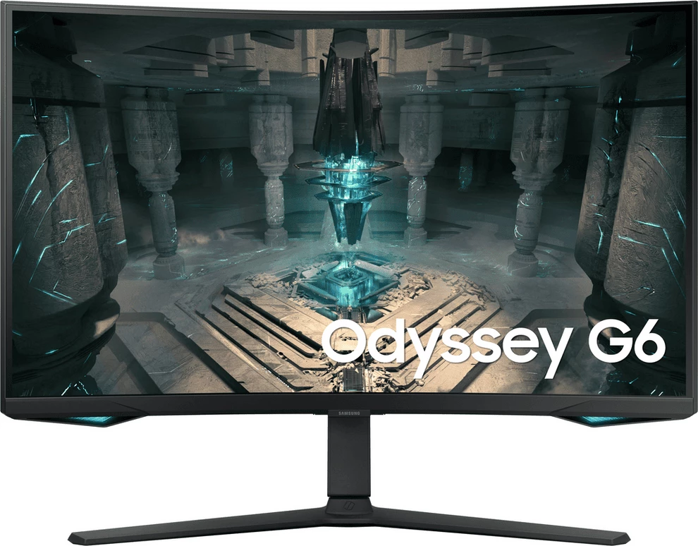 Monitor Samsung Odyssey G6 LS32BG650EUXEN, 32", QHD 2560x1440, 240 Hz, 1 ms, VA, ukrivljen, z zvočniki, črn