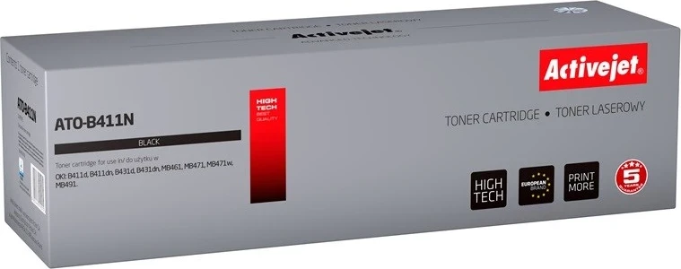 Zamenljivi toner Activejet ATO-B411N za tiskalnike OKI, črn