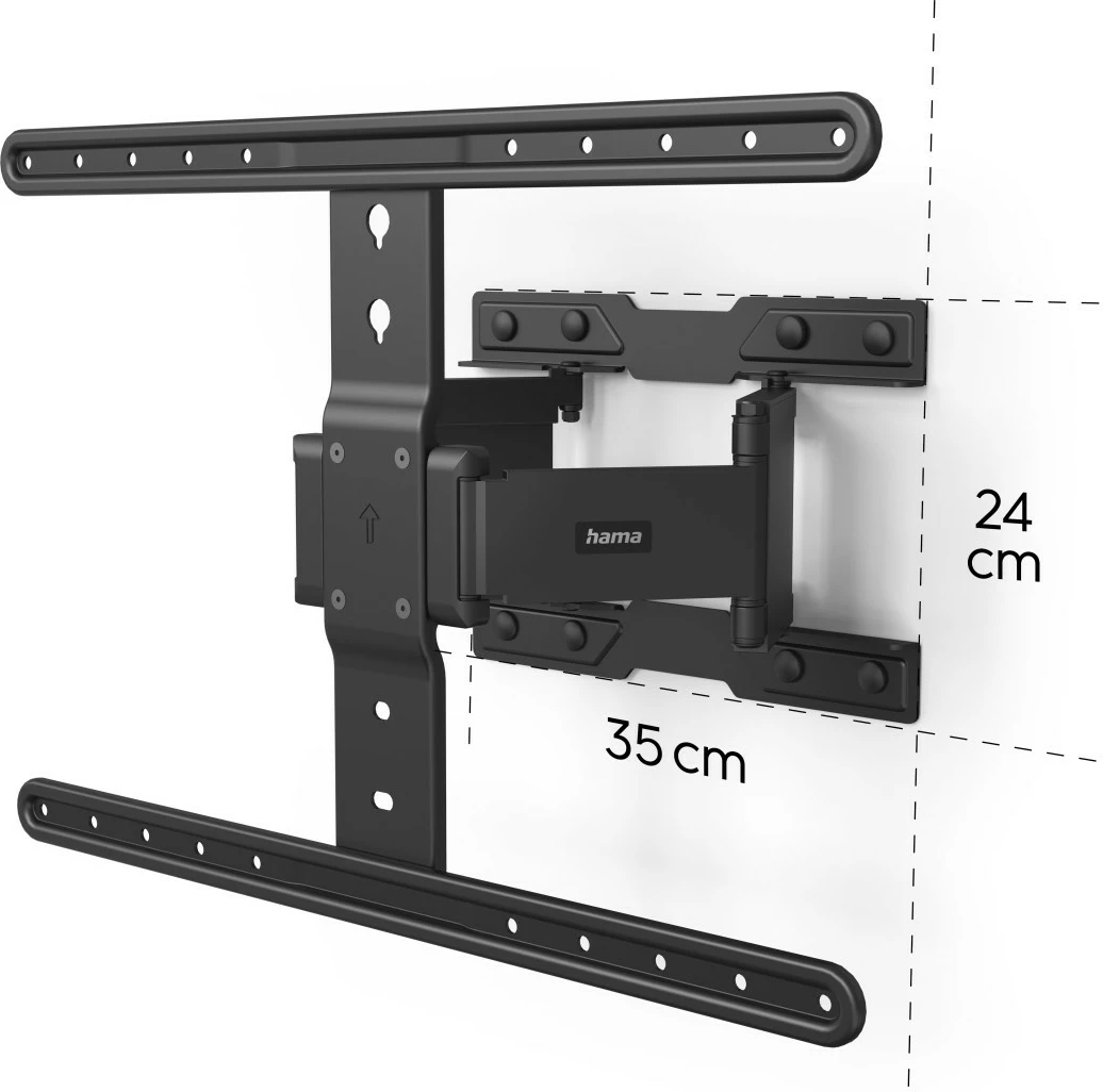 Stenski nosilec za TV Hama 220851, za LCD/LED 37-90" , do 50 kg, črn