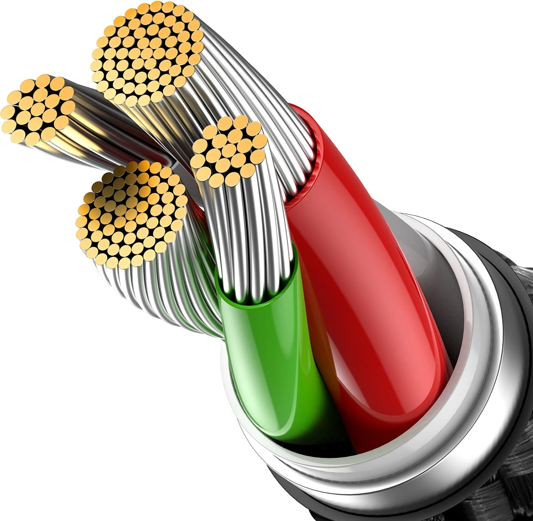 Kabel USB-A v Lightning, 2 m, 2,4 A, črn — Baseus Glimmer Series