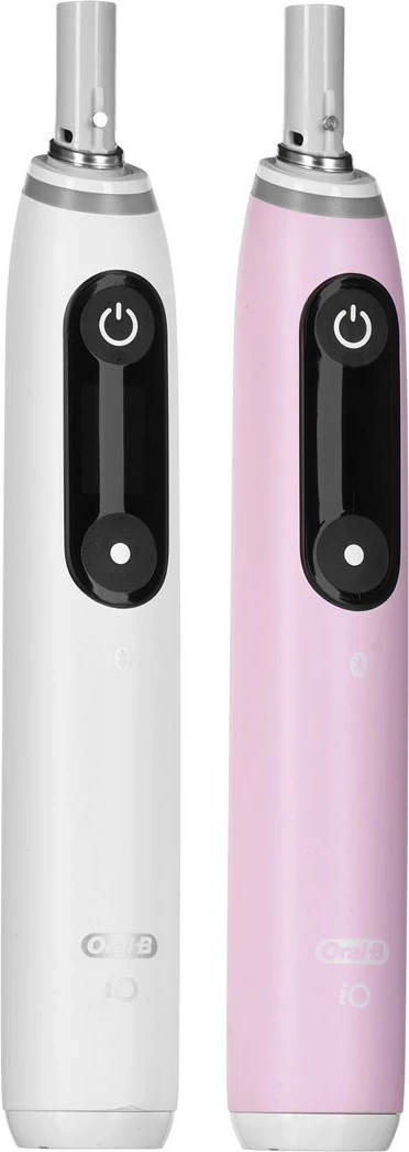 Električna zobna ščetka iO6 DuoPack, Braun Oral-B, bela/roza