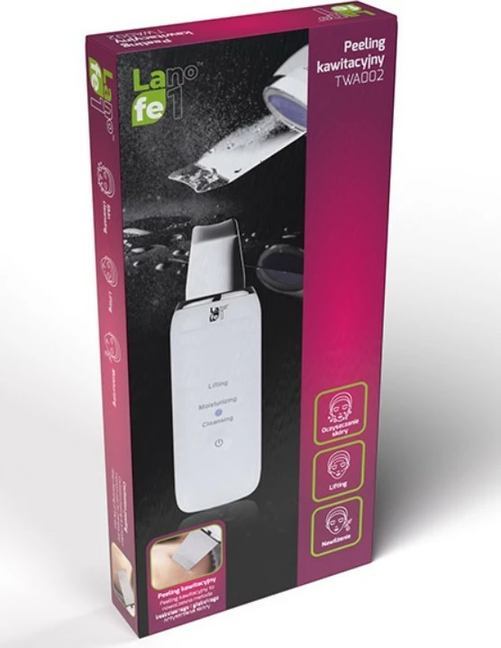 Kavitacijski piling, Lafe TWA002, 24.000 vibracij/s, 3 načini dela, baterija 600 mAh, bel