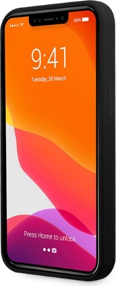 Ovitek za iPhone 13 Pro Max 6,7", silikonski, MagSafe, črn Ferrari FESSIHMP13XBK