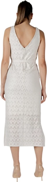 Obleka Vila Clothes, za ženske, bež