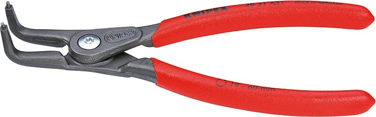 Klešče za circlip Knipex 49 21 A41, 305 mm, krom-vanadij, rdeč plastični ročaj
