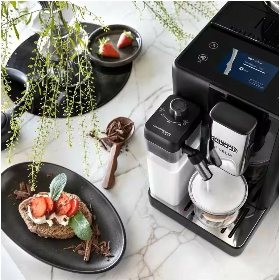 Samodejni aparat za kavo DeLonghi Rivelia EXAM 440.55.B, črn, 250 g