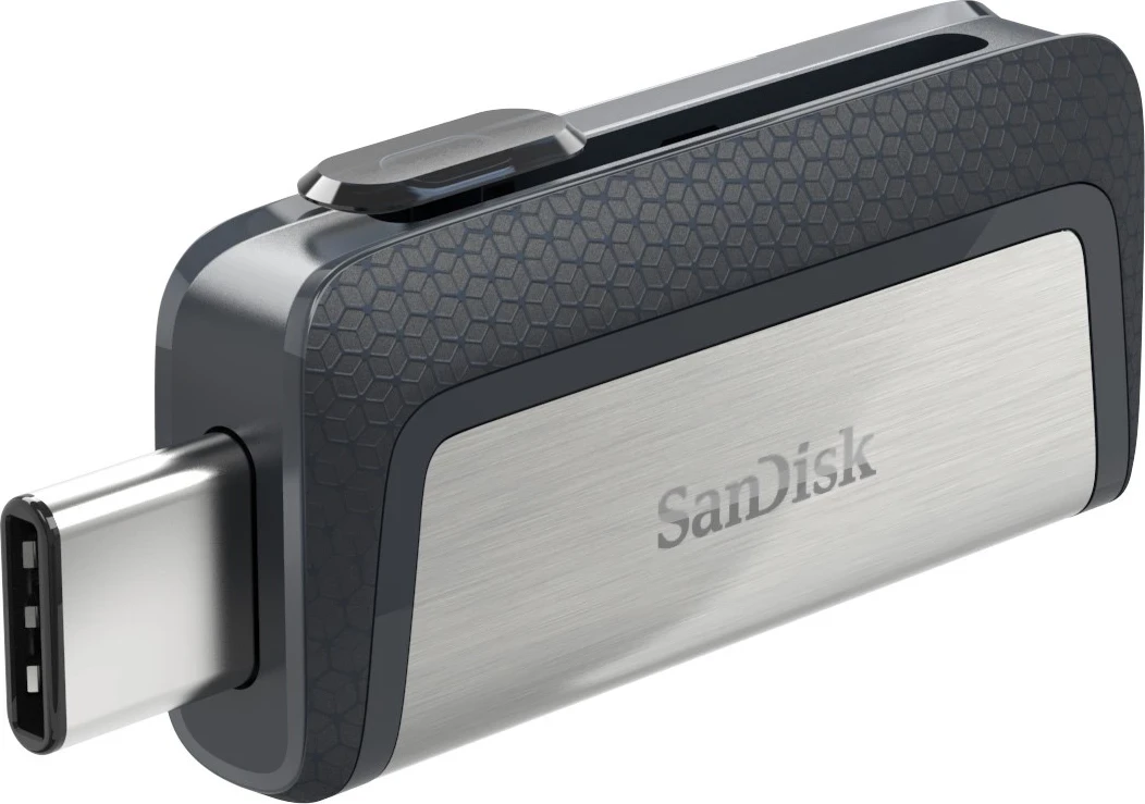 USB ključek SanDisk Ultra Dual Drive USB Type-C 32 GB, črn in srebrn