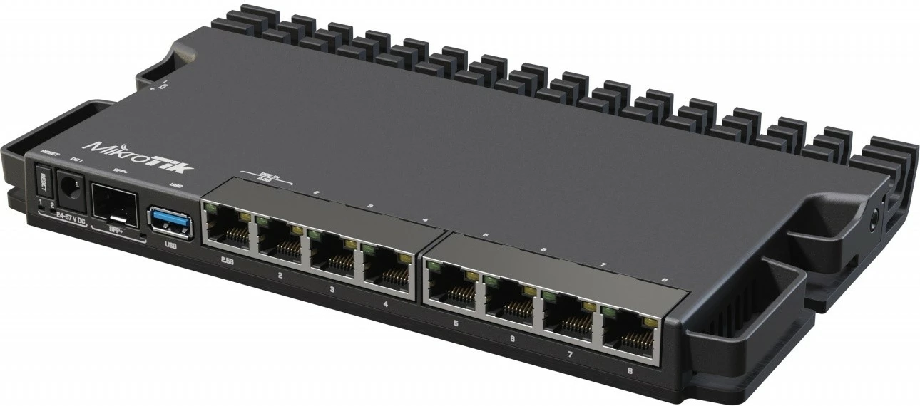 Usmerjevalnik xDSL Mikrotik RB5009UG+S+IN, 9 vrat, USB 3.0, črn Usmerjevalnik xDSL Mikrotik RB5009UG+S+IN, 9 vrat, USB 3.0, črn