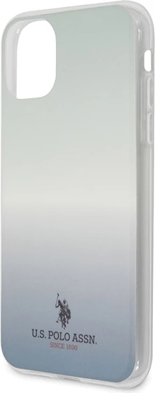 Ovitek za telefon iPhone 11, vzorec Gradient, moder, U.S. Polo Assn. USHCN61TRDGLB