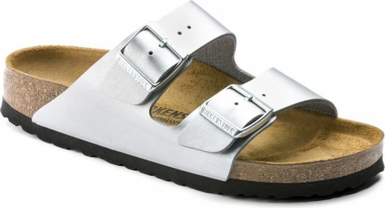 Flip-flop papuče Birkenstock Arizona BF W 1012283, sivo/srebrne
