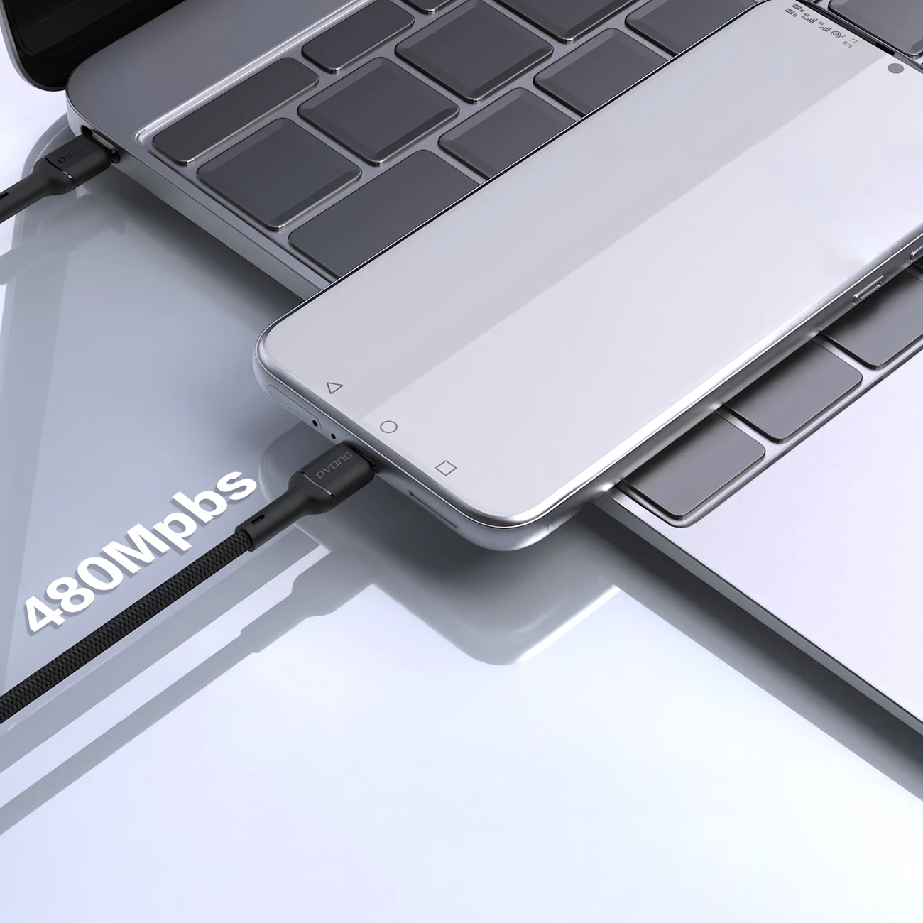 Kabel USB-C na USB-C, 2 m, 65 W, črn Dudao L9C