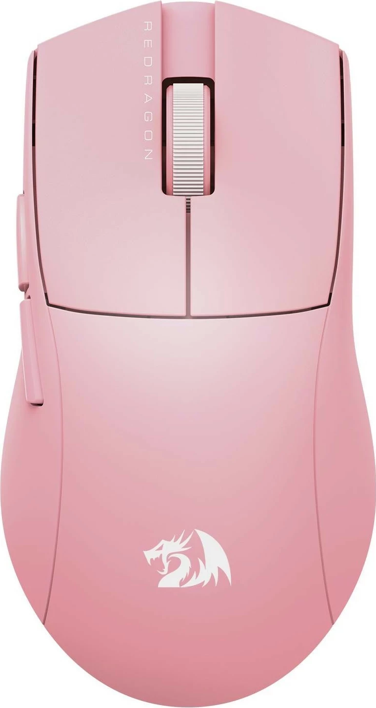 Ergonomski miš Redragon M916P-PRO-4K K1NG, brezžičen, rožnat